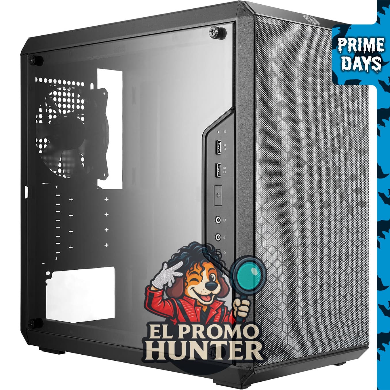 Cooler Master Q300L V1 Funda para PC Micro-ATX con alto flujo de aire.