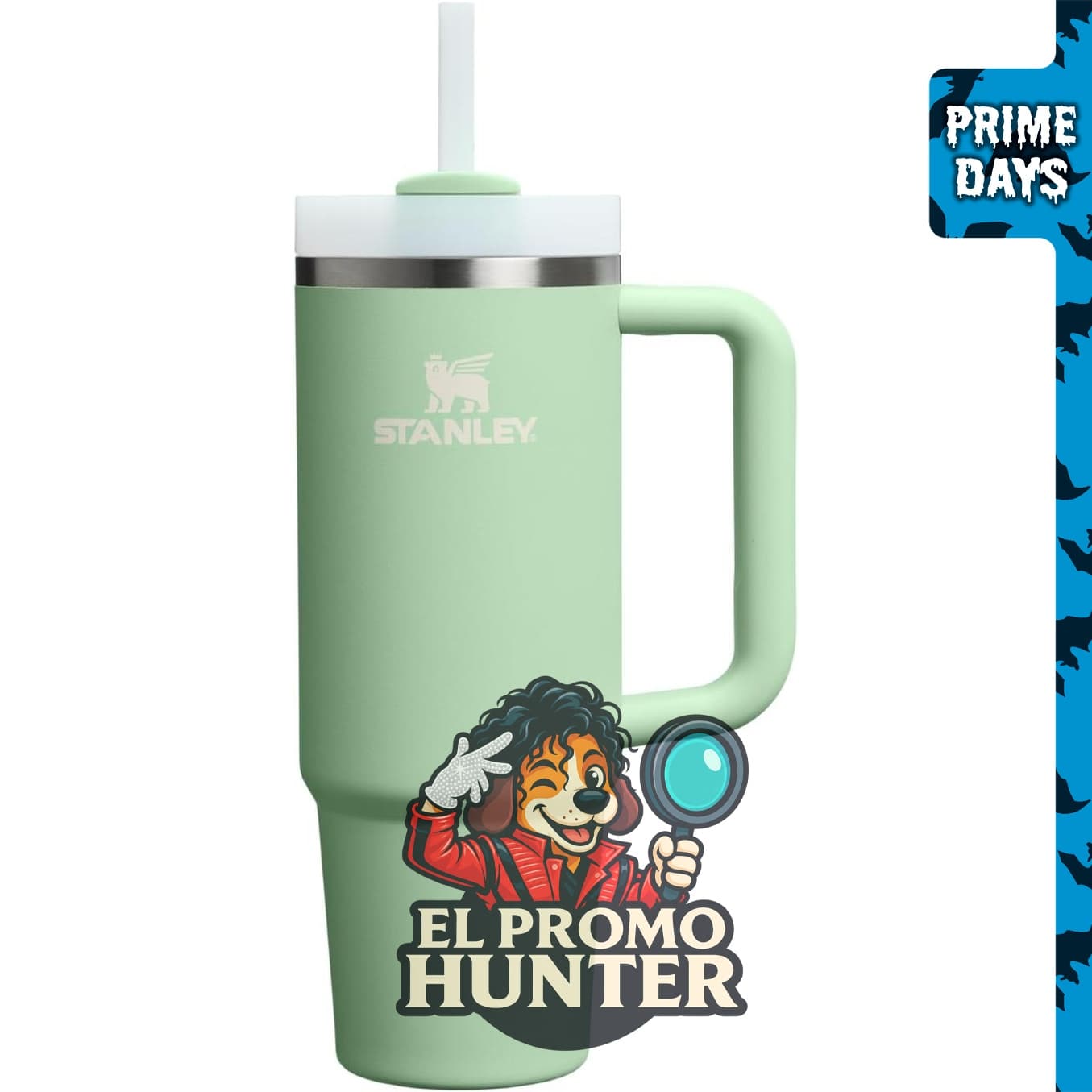 STANLEY Quencher H2.0 Flow State Tumbler de 30 oz (887 ml) en color Pistachio.