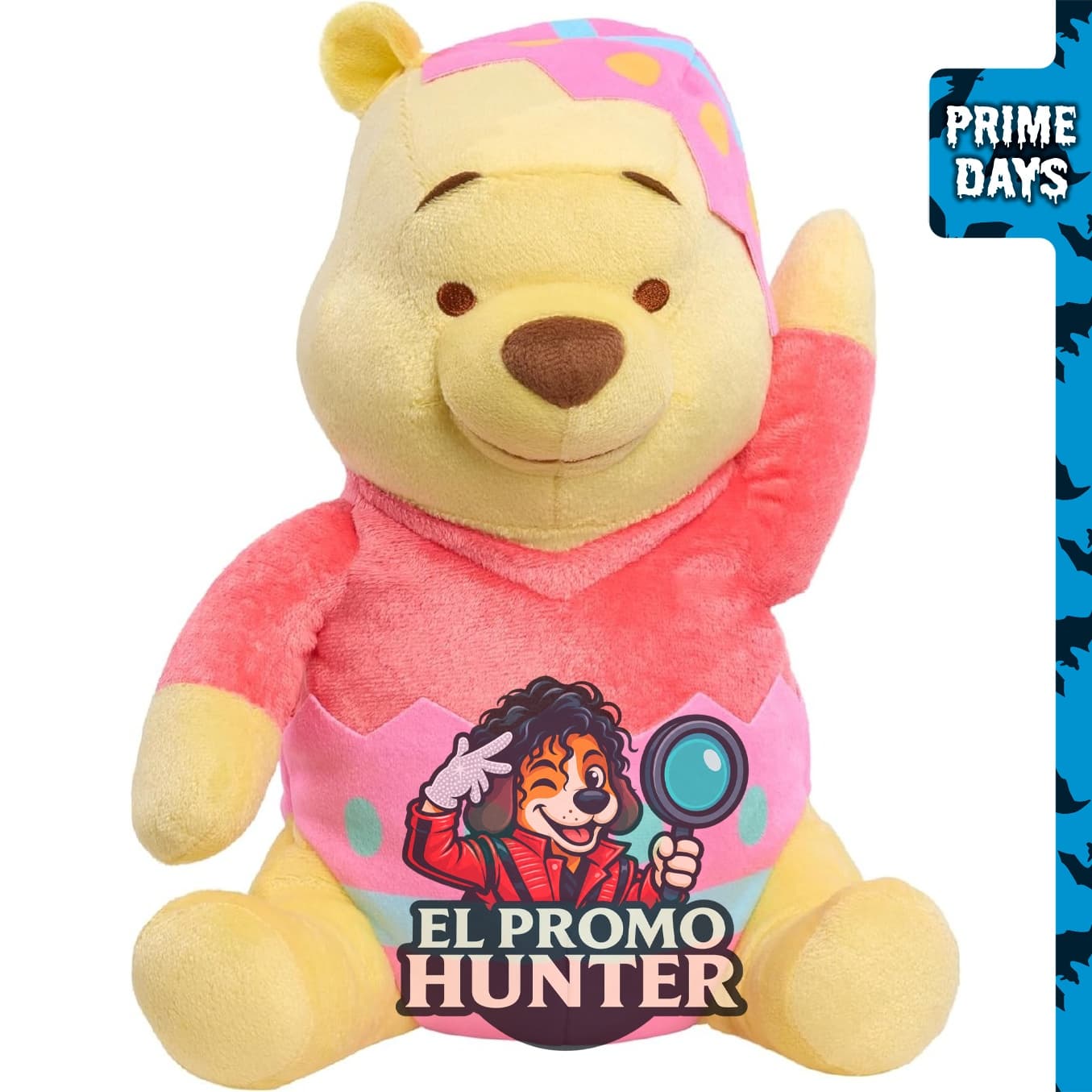 Disney Winnie the Pooh - Huevo de peluche grande de Pascua.
