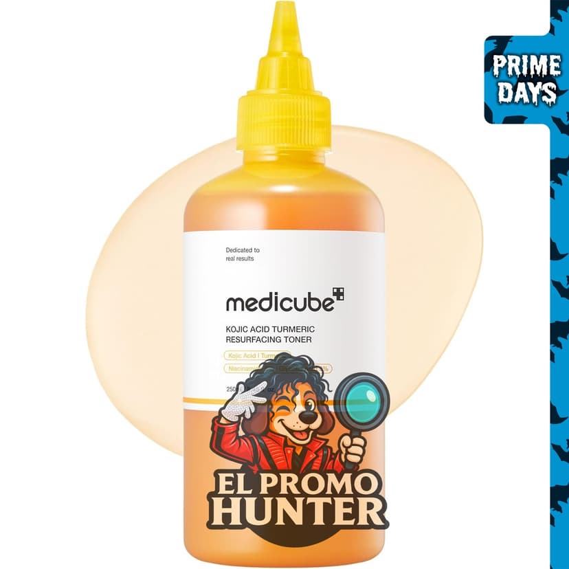 Medicube Kojic Acid Turmeric Smoothing Toner para rostro y cuerpo.