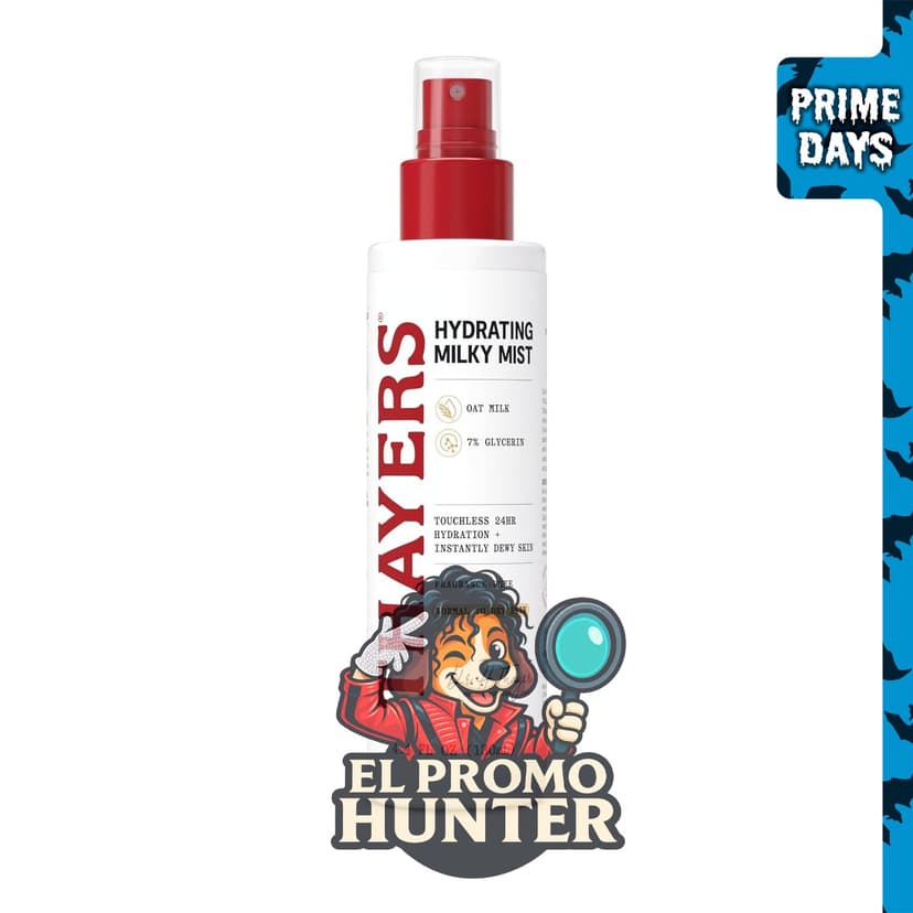 THAYERS Spray facial con leche de avena y 7% de glicerina, tóner hidratante para todo tipo de piel.