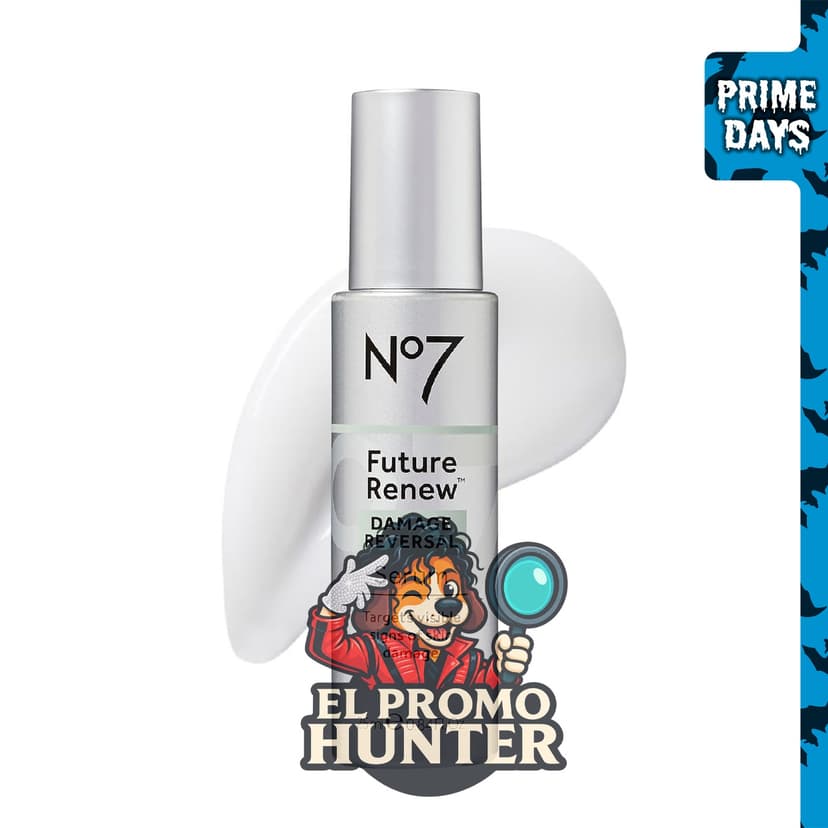 No7 Future Renew Damage Reversal Serum 0.8 fl oz (23.7 ml) para el rostro.