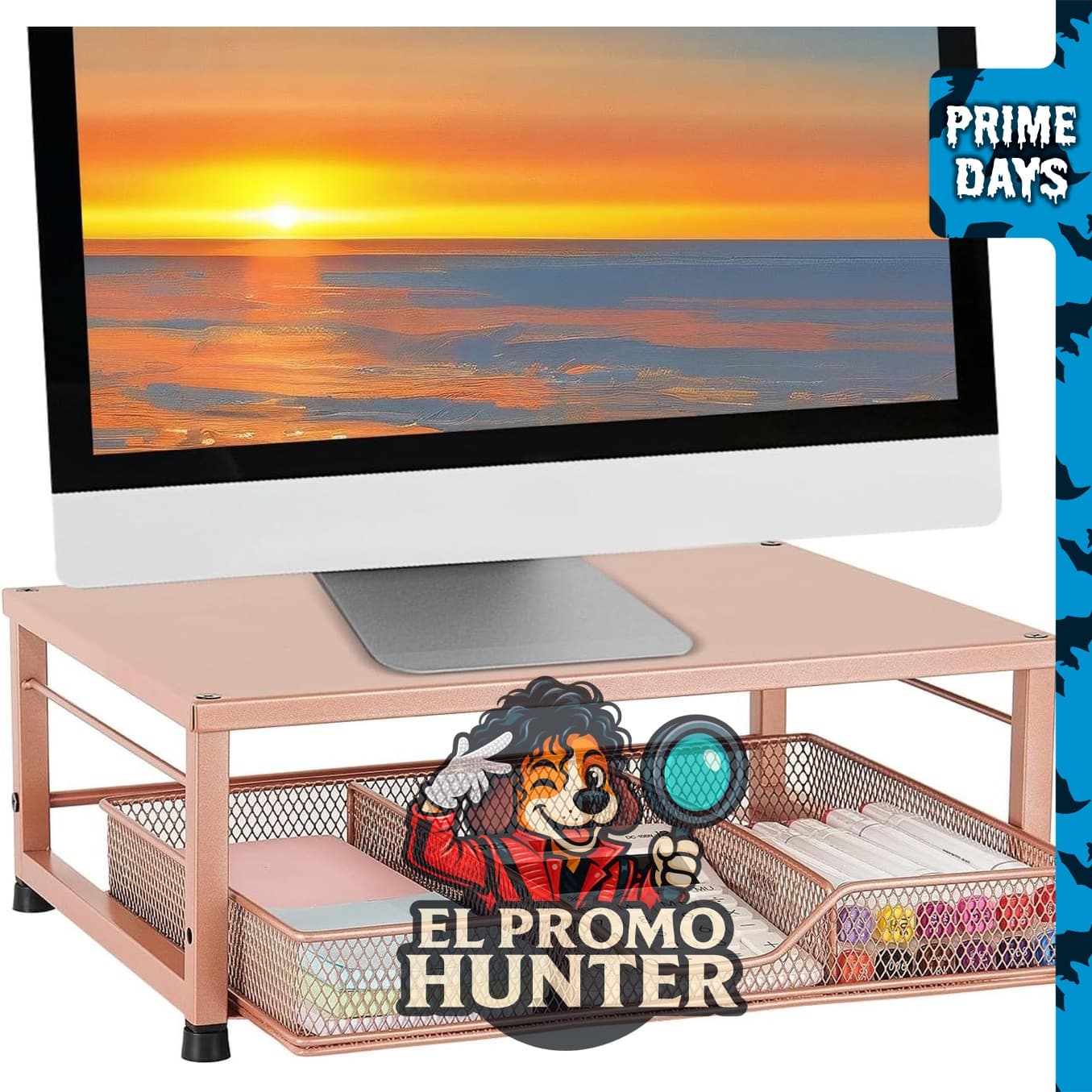 Soporte para monitor de computadora para escritorio.