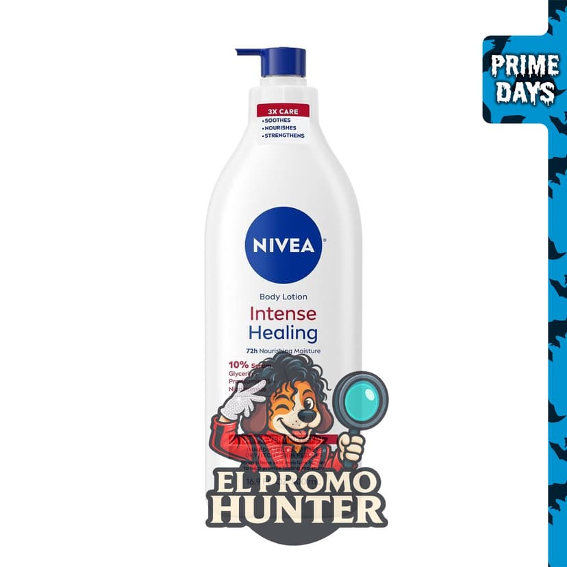 Loción corporal Nivea para piel seca a muy seca, de larga duración.