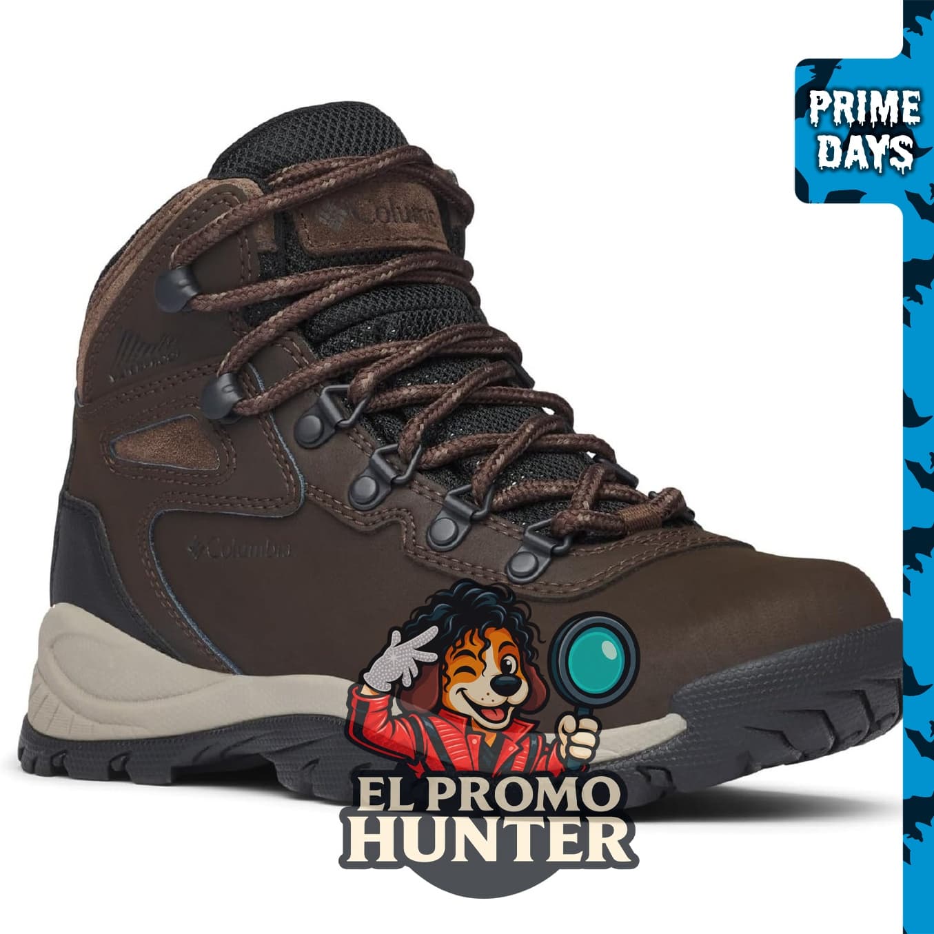 Columbia Newton Ridge Plus, zapatos de senderismo amplios e impermeables para mujer.