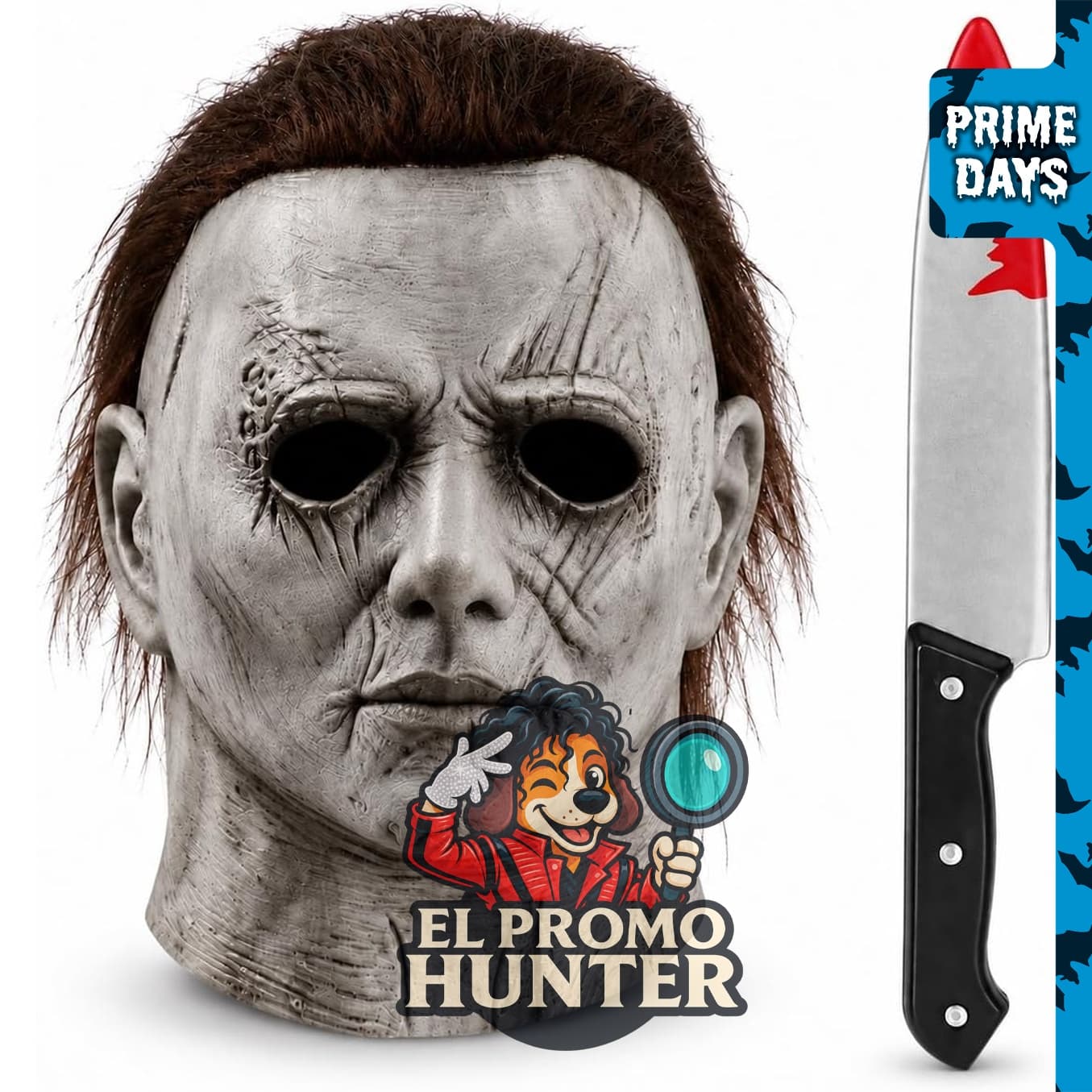 Máscara de Halloween de miedo de látex para adultos, ideal para disfraces.