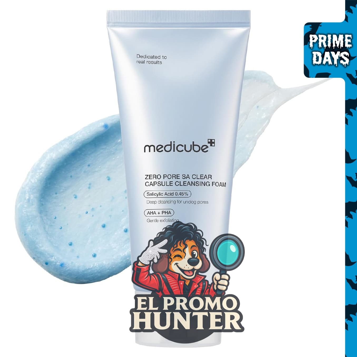 Medicube Facial Cleanser Zero Pore Capsule Foam Cleanser, limpiador facial en espuma.