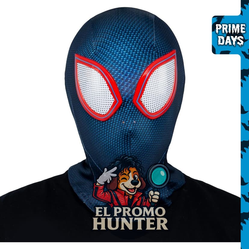 Jazwares Marvel - Máscara de elastano elástica bidireccional con ojos moldeados para disfraz de Halloween.