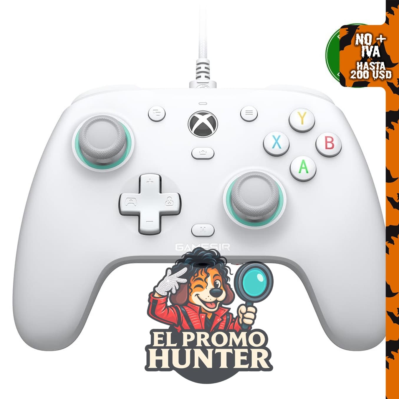 GameSir G7 SE Controlador por Cable para Xbox Series X|S, Xbox One y Windows 10/11, con Joysticks de Efecto Hall y Conector de Audio de 3.5mm.