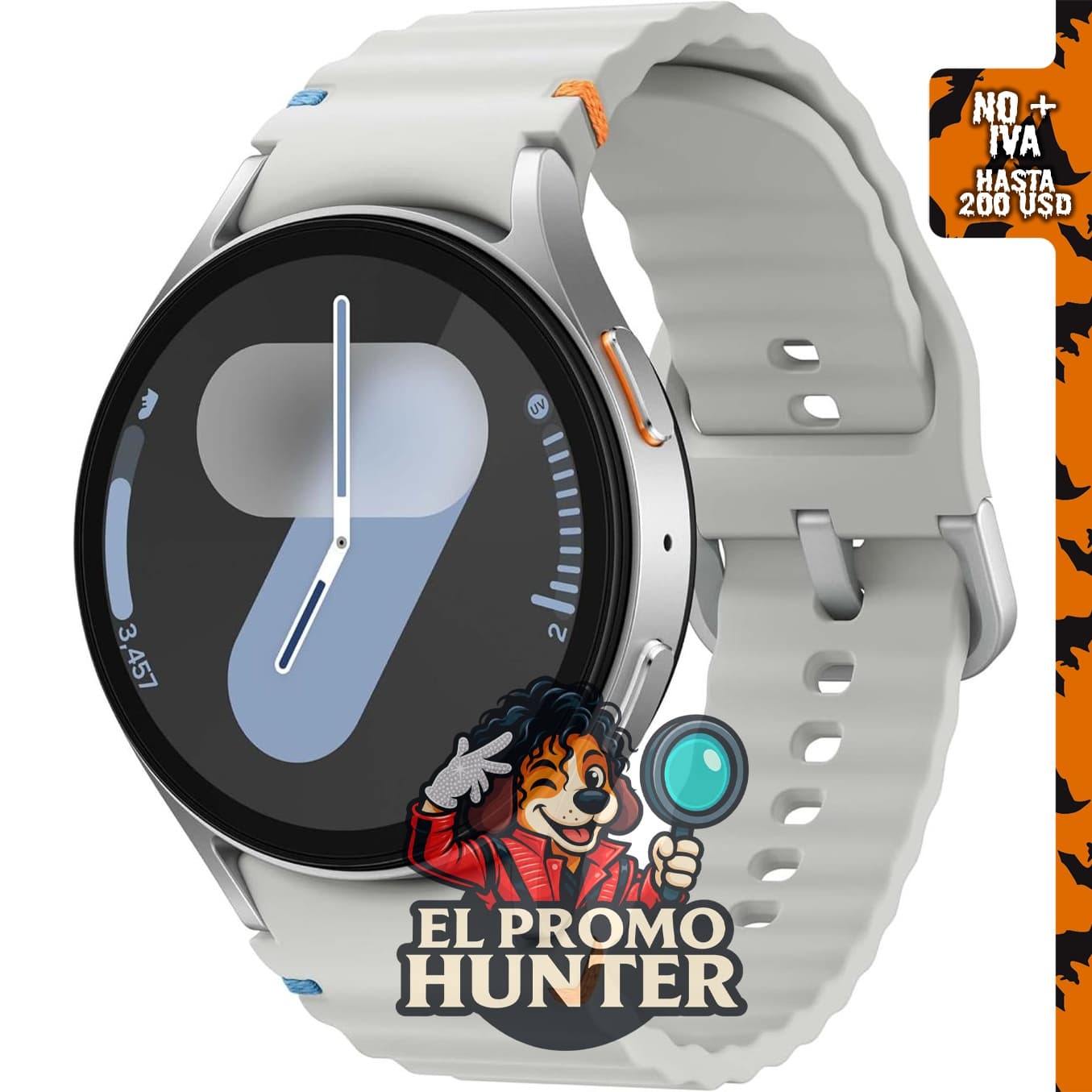 Samsung Galaxy Watch 7 1.732" (4.4 cm) Bluetooth AI Smartwatch con seguimiento de frecuencia cardíaca y monitor de sueño.