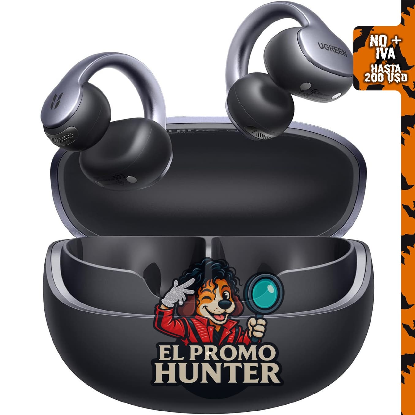 UGREEN ClipBuds Pro 2, auriculares de oreja abierta para llamadas claras.