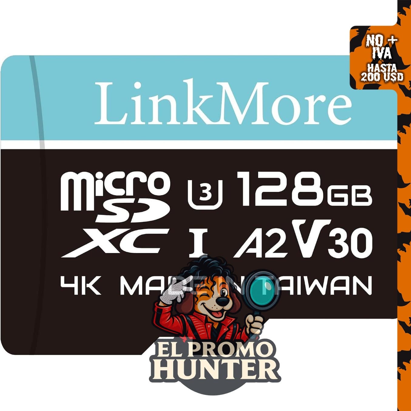 LinkMore XV23 Lite - Tarjeta Micro SD de 128 GB, A2 U3 V30, hasta 100 MB/s