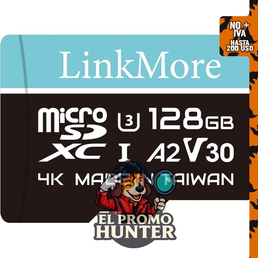 LinkMore XV23 Lite - Tarjeta Micro SD de 128 GB, A2 U3 V30, hasta 100 MB/s