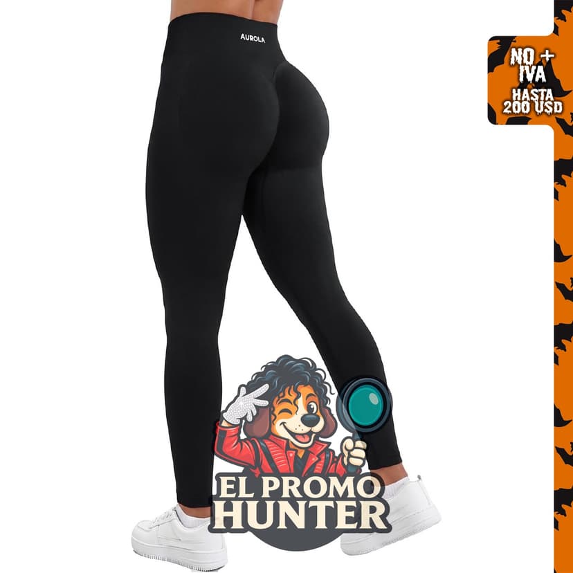 AUROLA Influence - Leggings de entrenamiento para mujer, sin costuras, con compresión y control de abdomen.