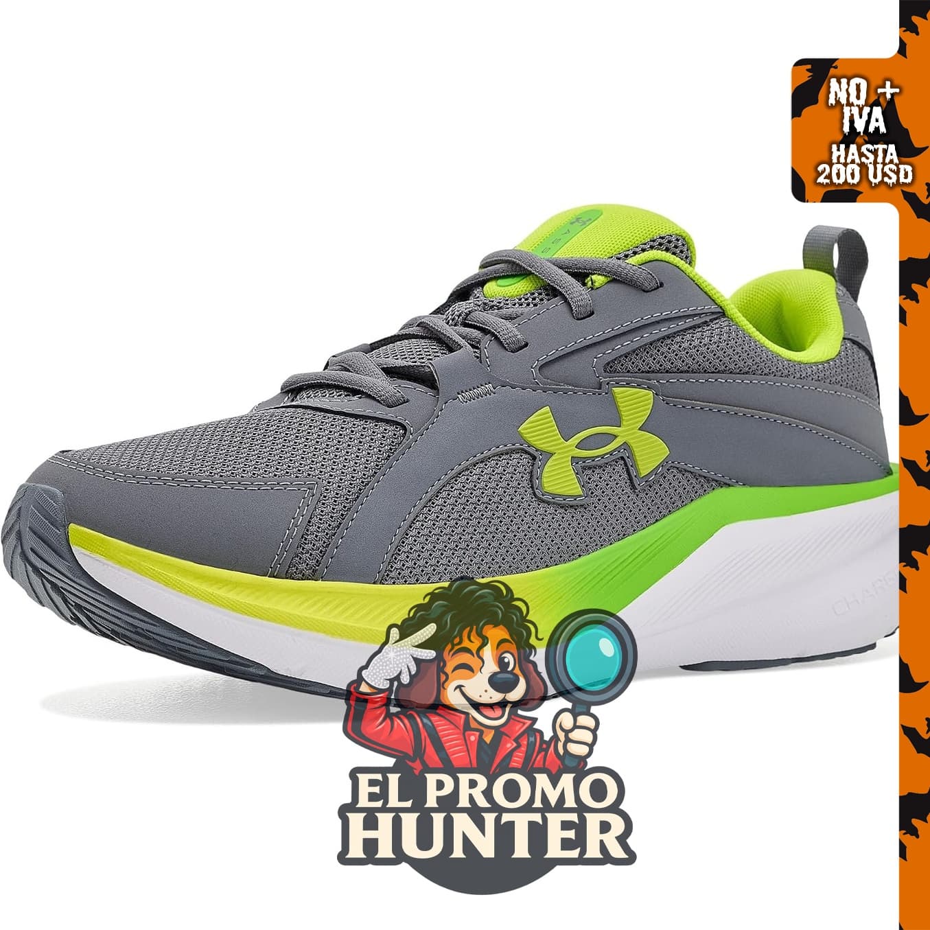 Zapatillas de correr Under Armour Charged+ Assert 11 para hombre.