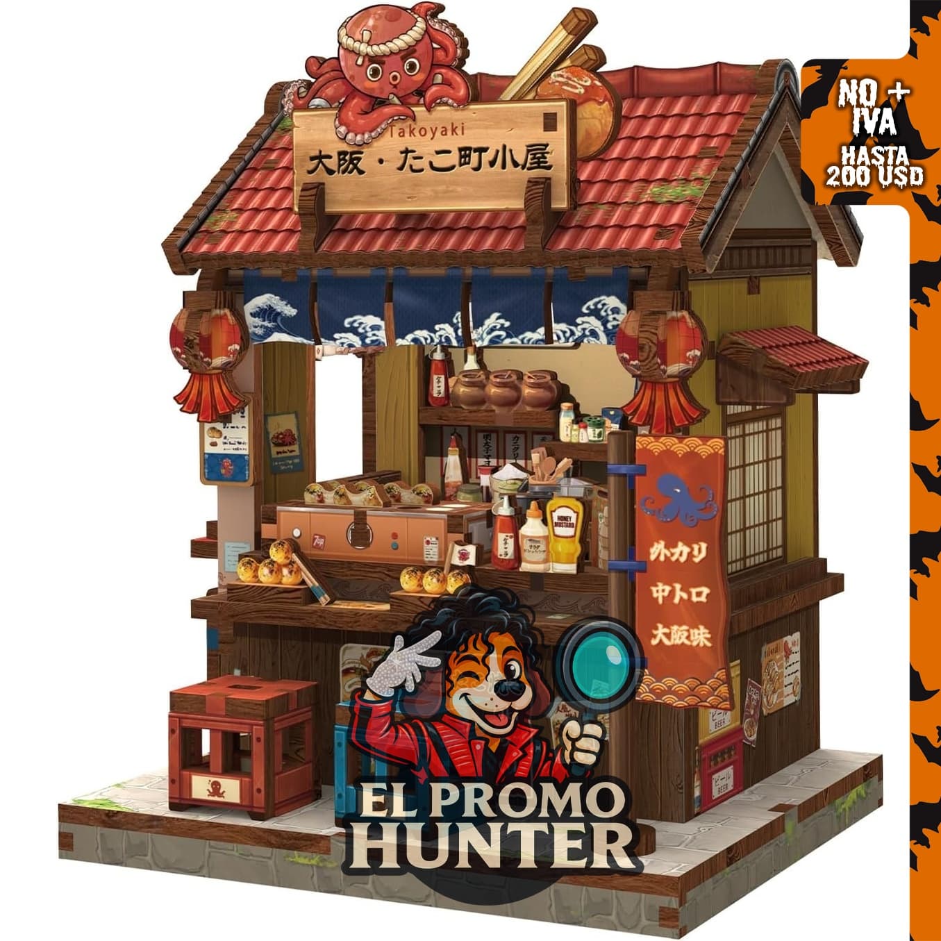CUTEBEE 3D Wooden Puzzle DIY Miniature House Kit, rompecabezas de madera en miniatura.