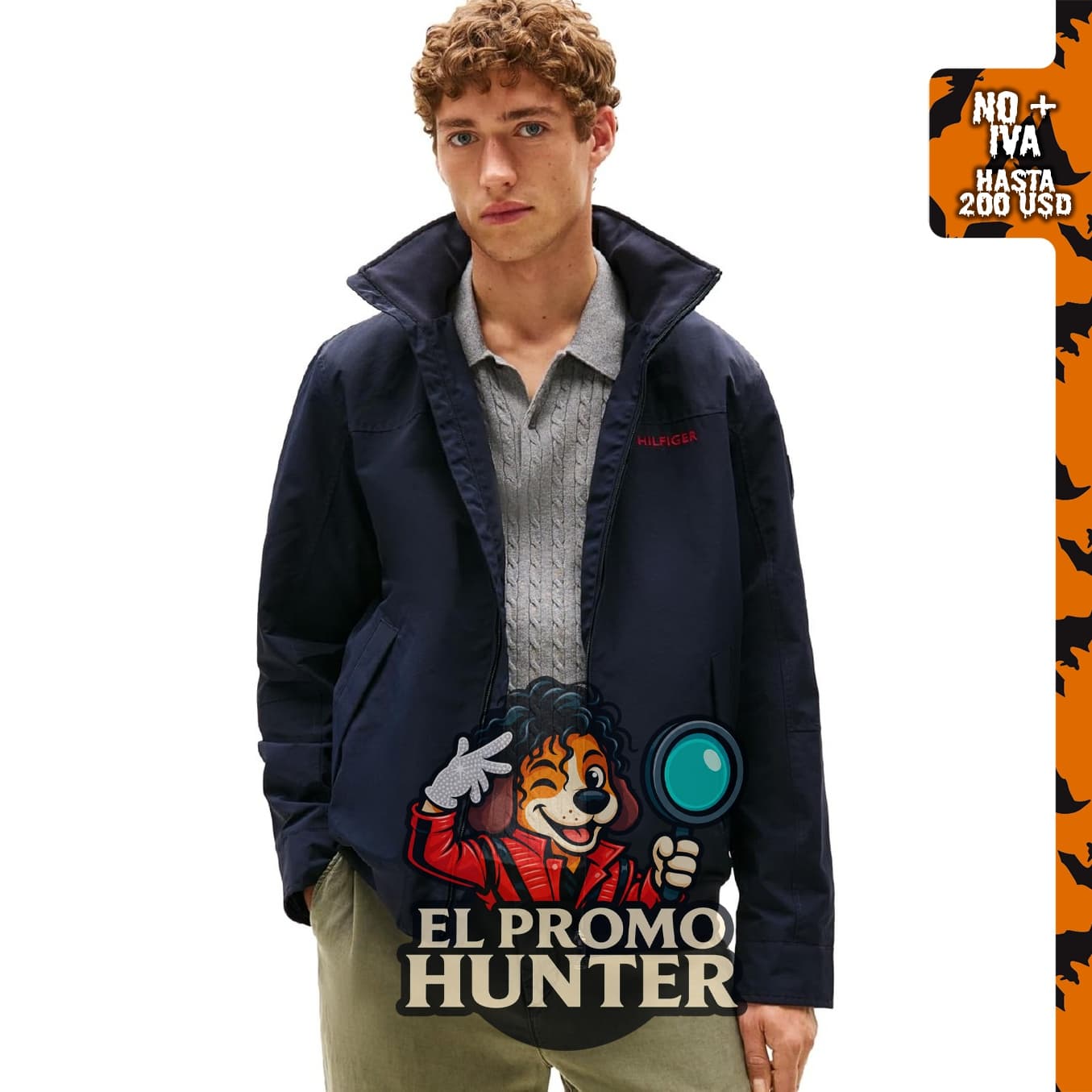 Chaqueta bomber Tommy Hilfiger Regatta, ligera e impermeable para hombre.