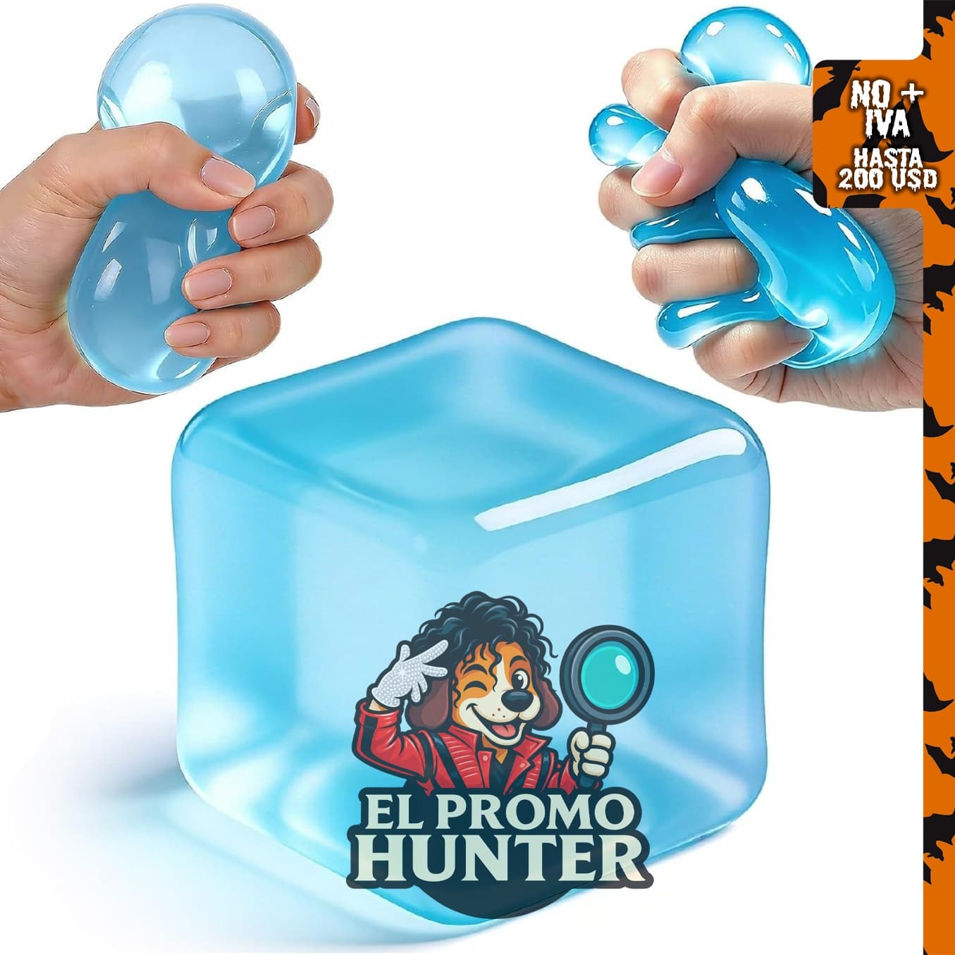 Cubo Squishy para aliviar el estrés, juguete sensorial transparente para ansiedad y TDAH.