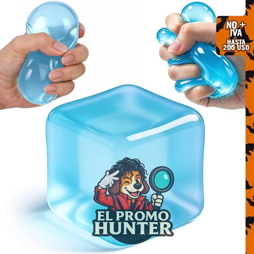 Cubo Squishy para aliviar el estrés, juguete sensorial transparente para ansiedad y TDAH.