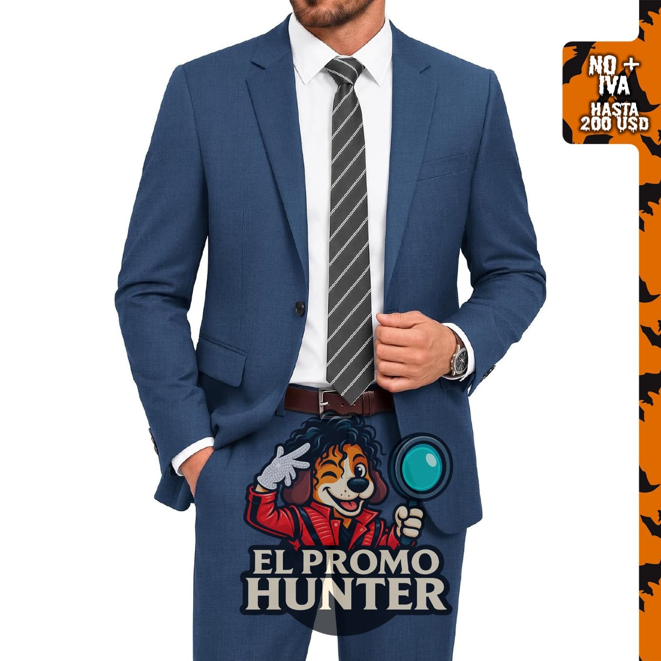 Traje de hombre COOFANDY de ajuste regular de 2 piezas.