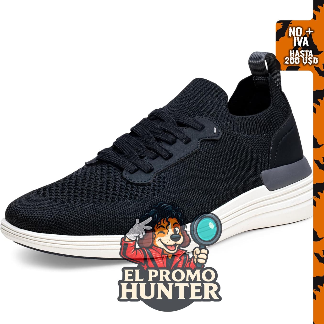 Vostey zapatos casuales de punto para hombre, ligeros y de vestir.