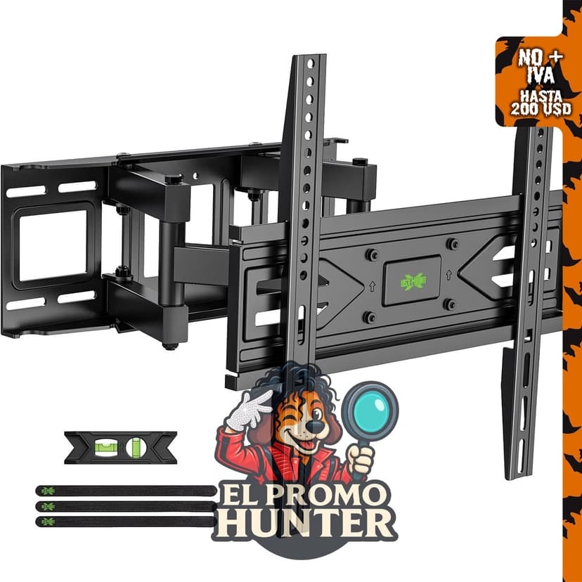 USX MOUNT Soporte de pared para TV de movimiento completo, compatible con televisores de 32 a 70 pulgadas y hasta 45 kg.
