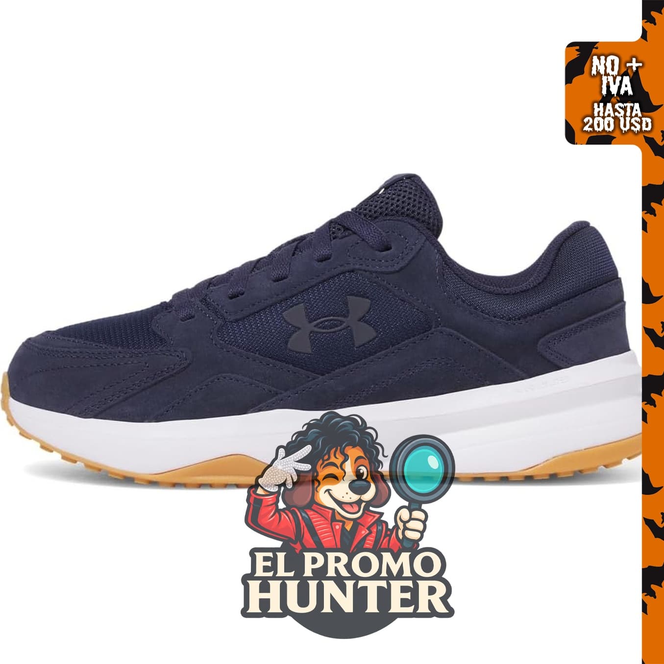 Under Armour Charged Edge, zapatos de gamuza para hombre.