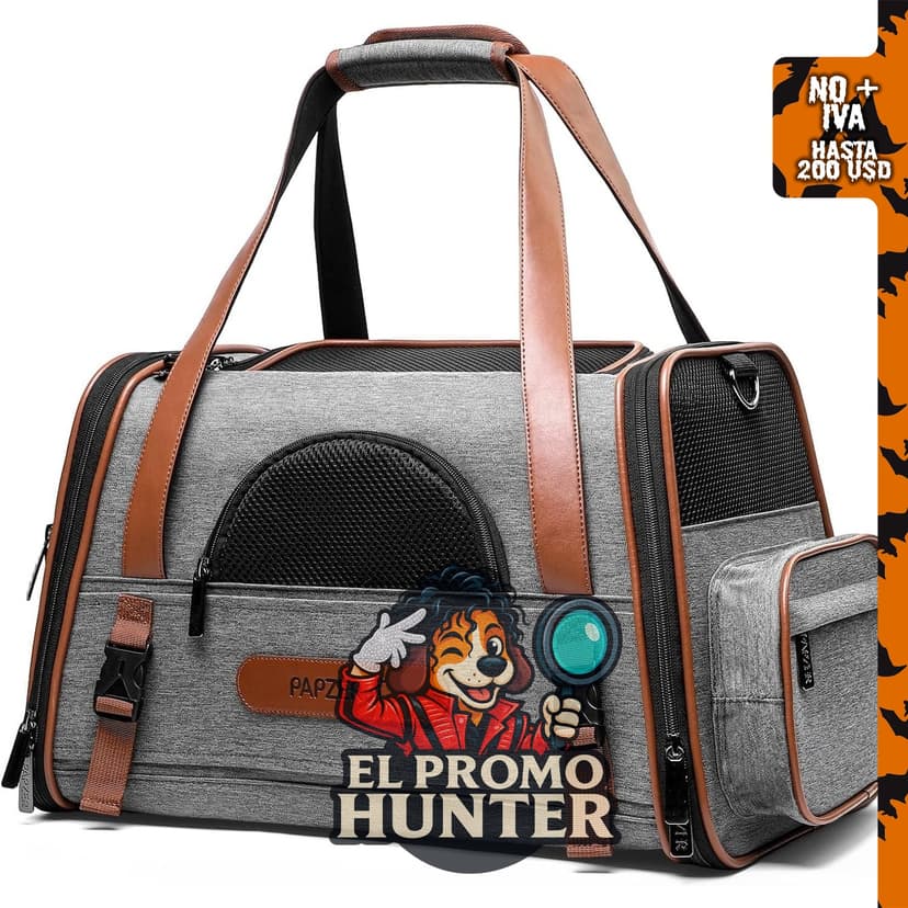 Transportador de mascotas prémium para gatos, bolso de transporte.