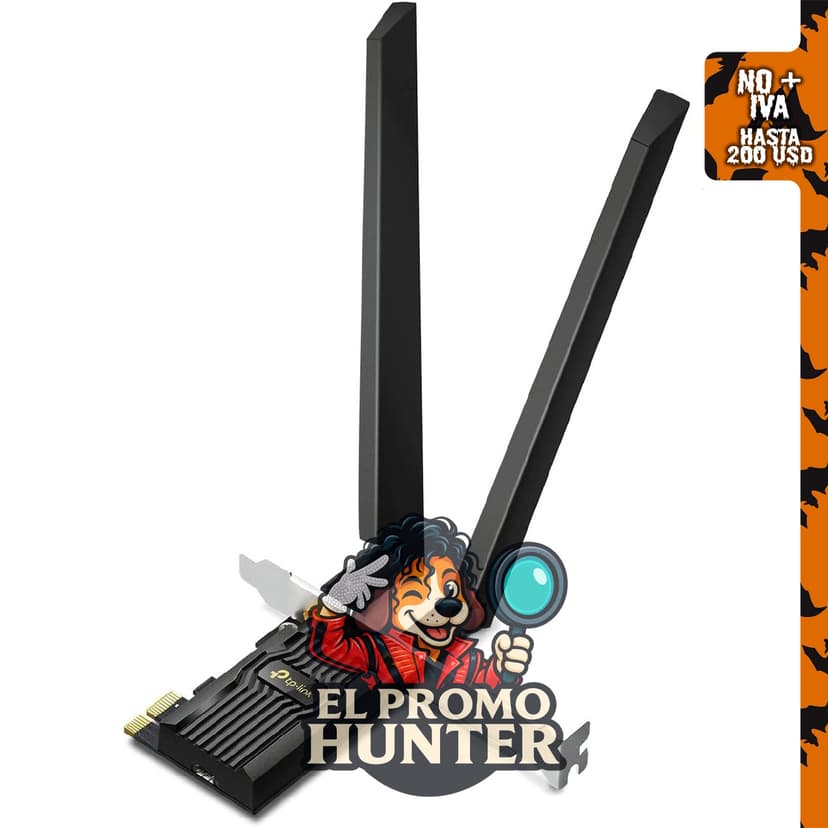 TP-Link Archer TXE72E, tarjeta WiFi 6E Intel AX210 AXE5400 PCIe para PC de escritorio, Bluetooth 5.3.