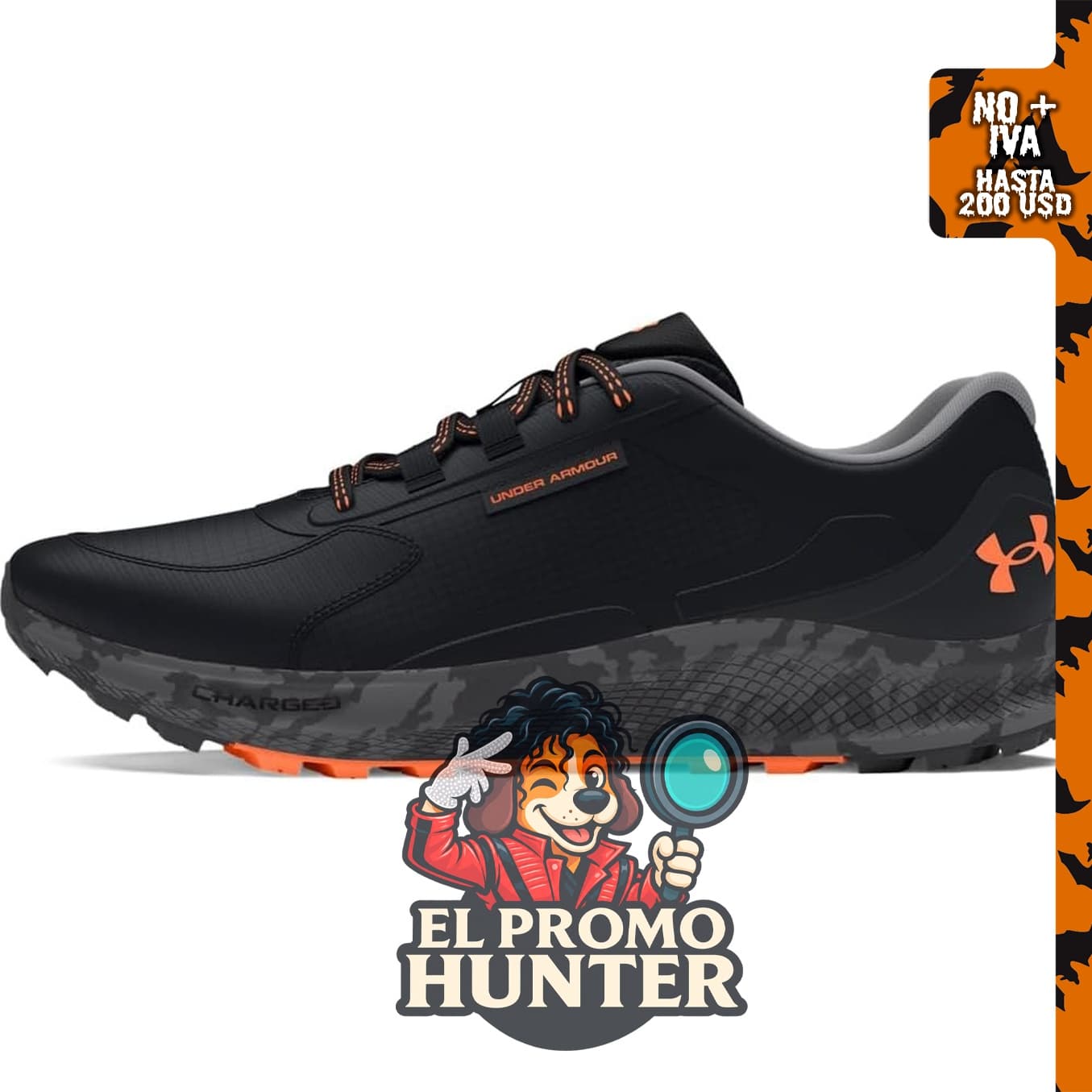 Zapatillas deportivas Charged Bandit Trail 3 de Under Armour para hombre.
