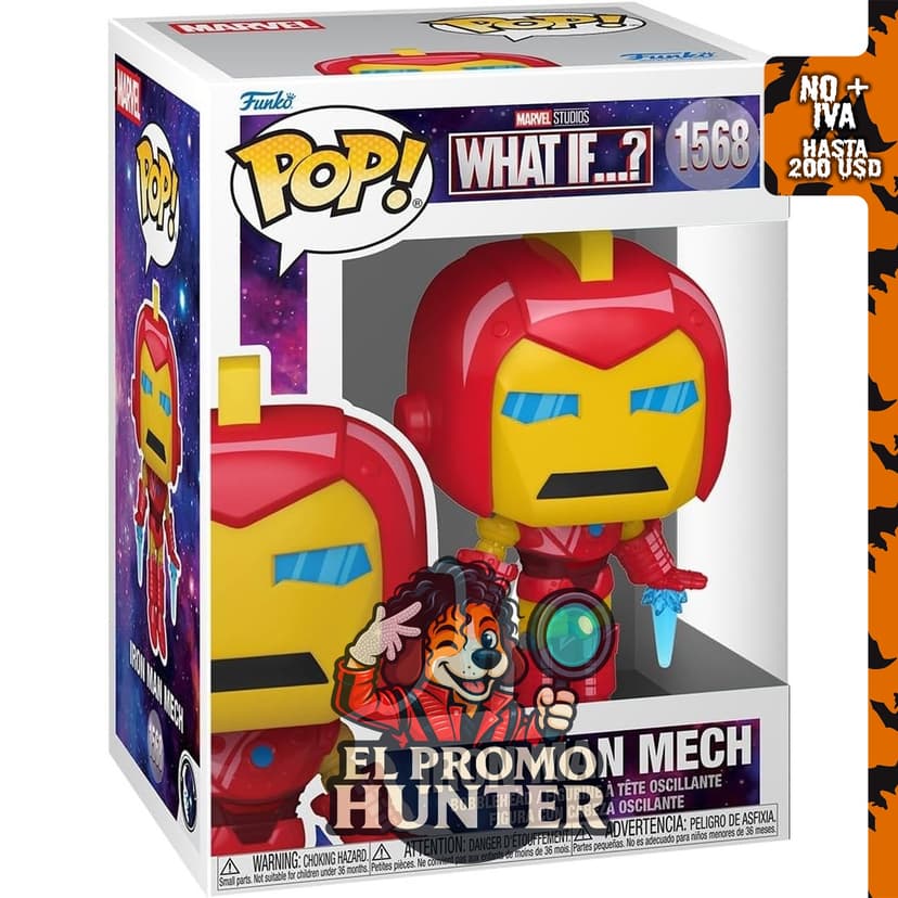 Funko POP Marvel: ¿Y si - Iron Man, figura coleccionable de vinilo.