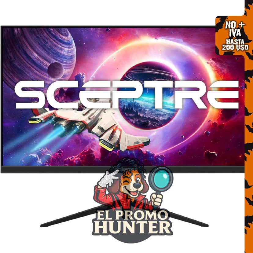 Monitor Sceptre de juegos de 27" (69 cm) con frecuencia de actualización de 165 Hz y tiempo de respuesta de 1 ms.
