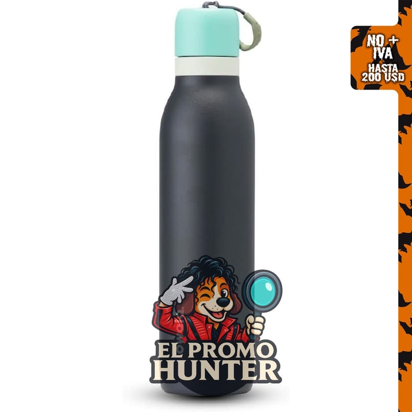 Owala FreeSip Twist, botella de agua de acero inoxidable de 24 oz (710 ml) en color Foggy Tide.