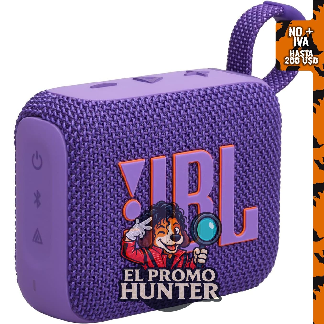JBL Go 4, bocina portátil Bluetooth resistente al agua y al polvo, con batería de 7 horas y materiales reciclados.