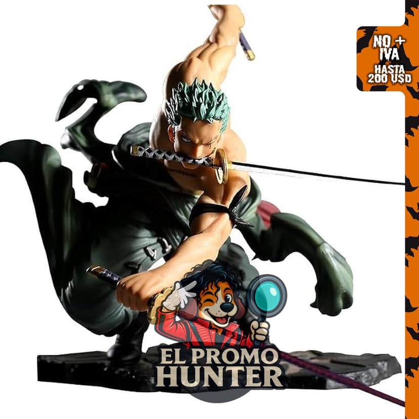 Figura de acción Roronoa Zoro de 7 pulgadas, colección de PVC.