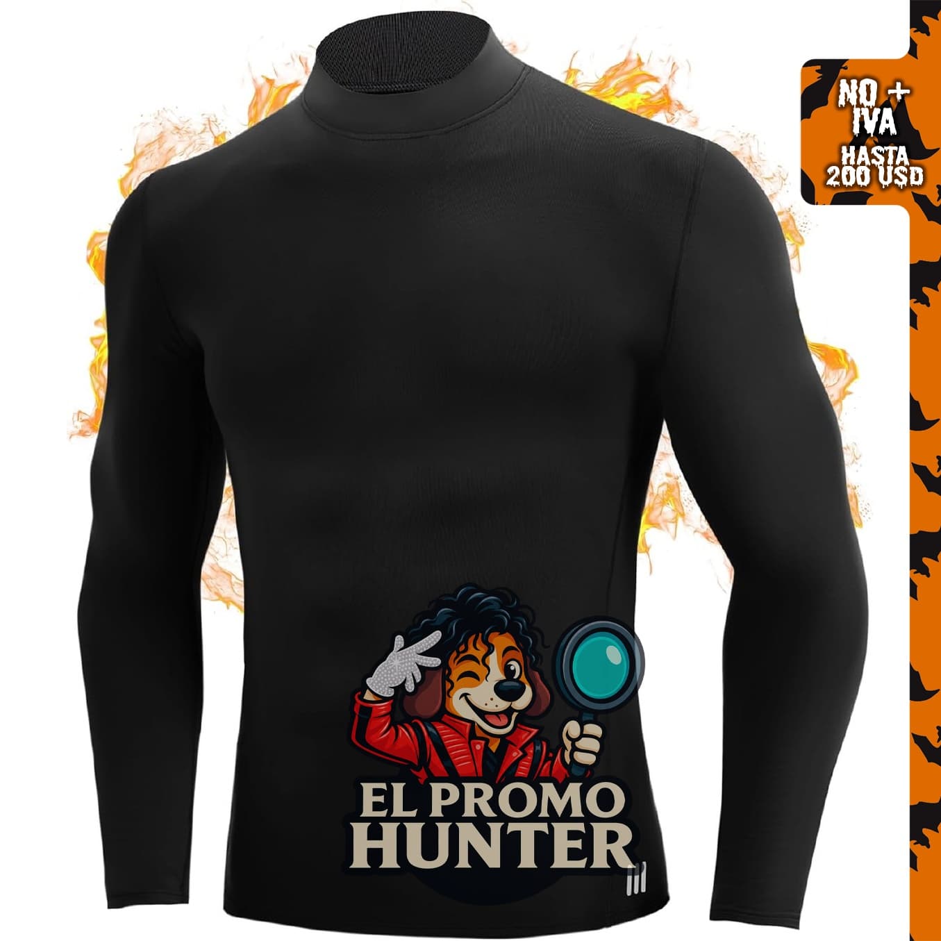 Camisa térmica de manga larga para hombre RIKUAOU, cuello alto, forro polar.