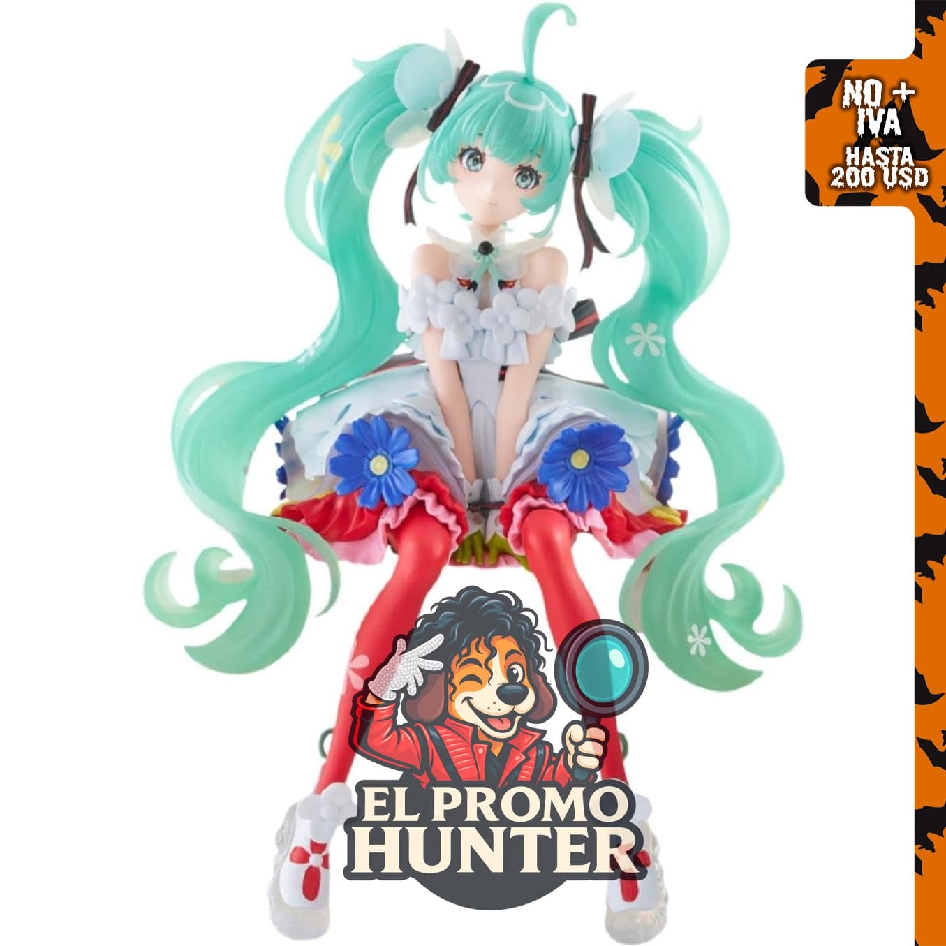 Thunder Tech Figura de tapón de fideos Hatsune Miku Japón Live Tour 2025 Blooming - Estatua coleccionable de anime.