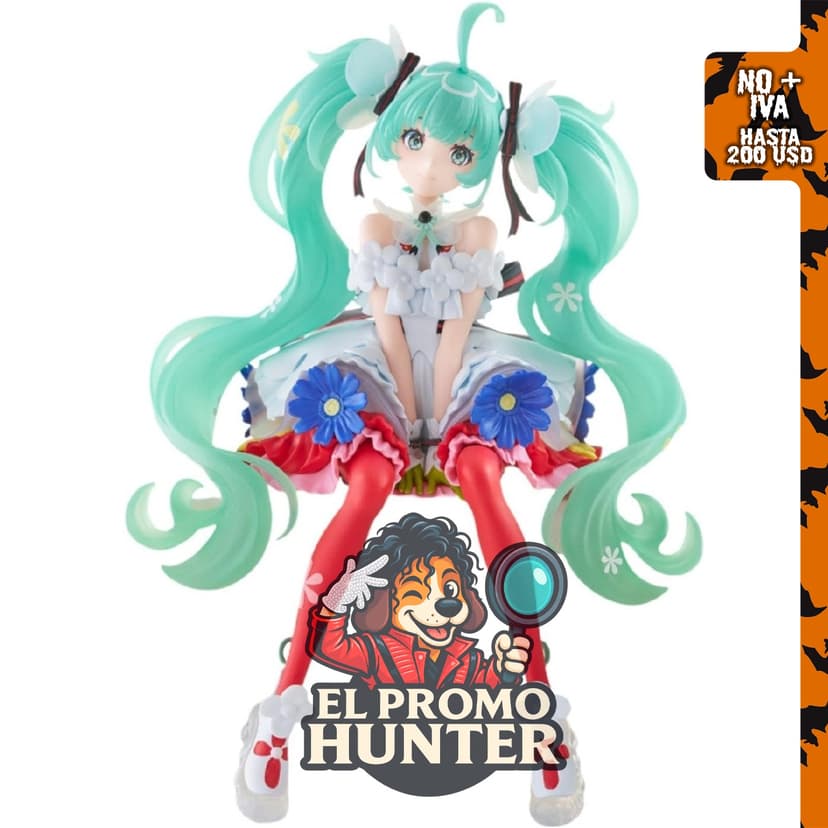 Thunder Tech Figura de tapón de fideos Hatsune Miku Japón Live Tour 2025 Blooming - Estatua coleccionable de anime.