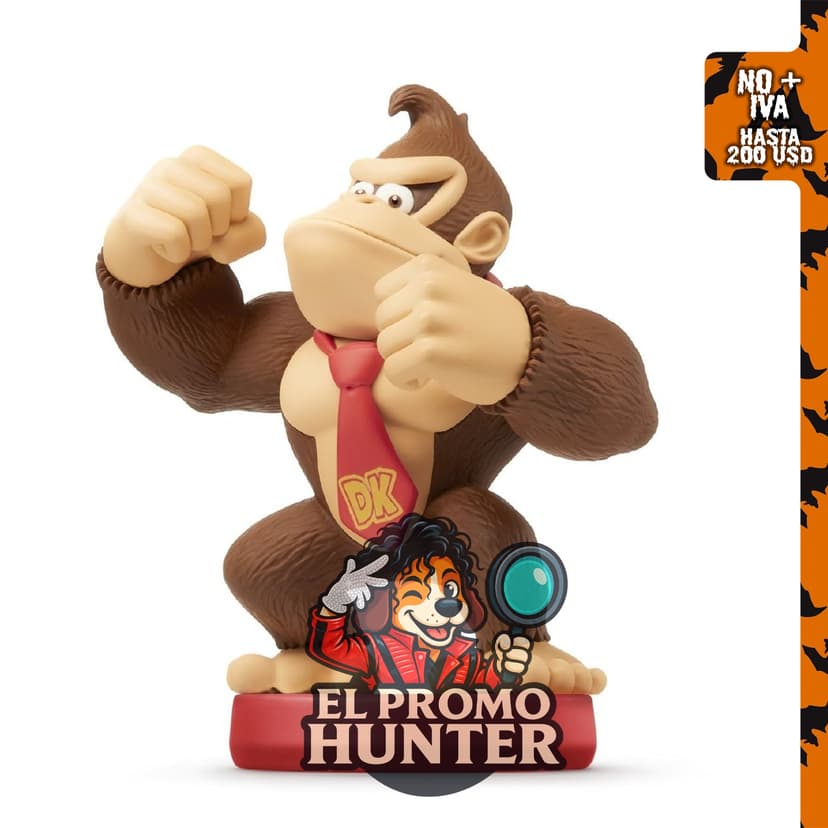 Nintendo Donkey Kong Amiibo (Serie SM) para Wii U, figura coleccionable.