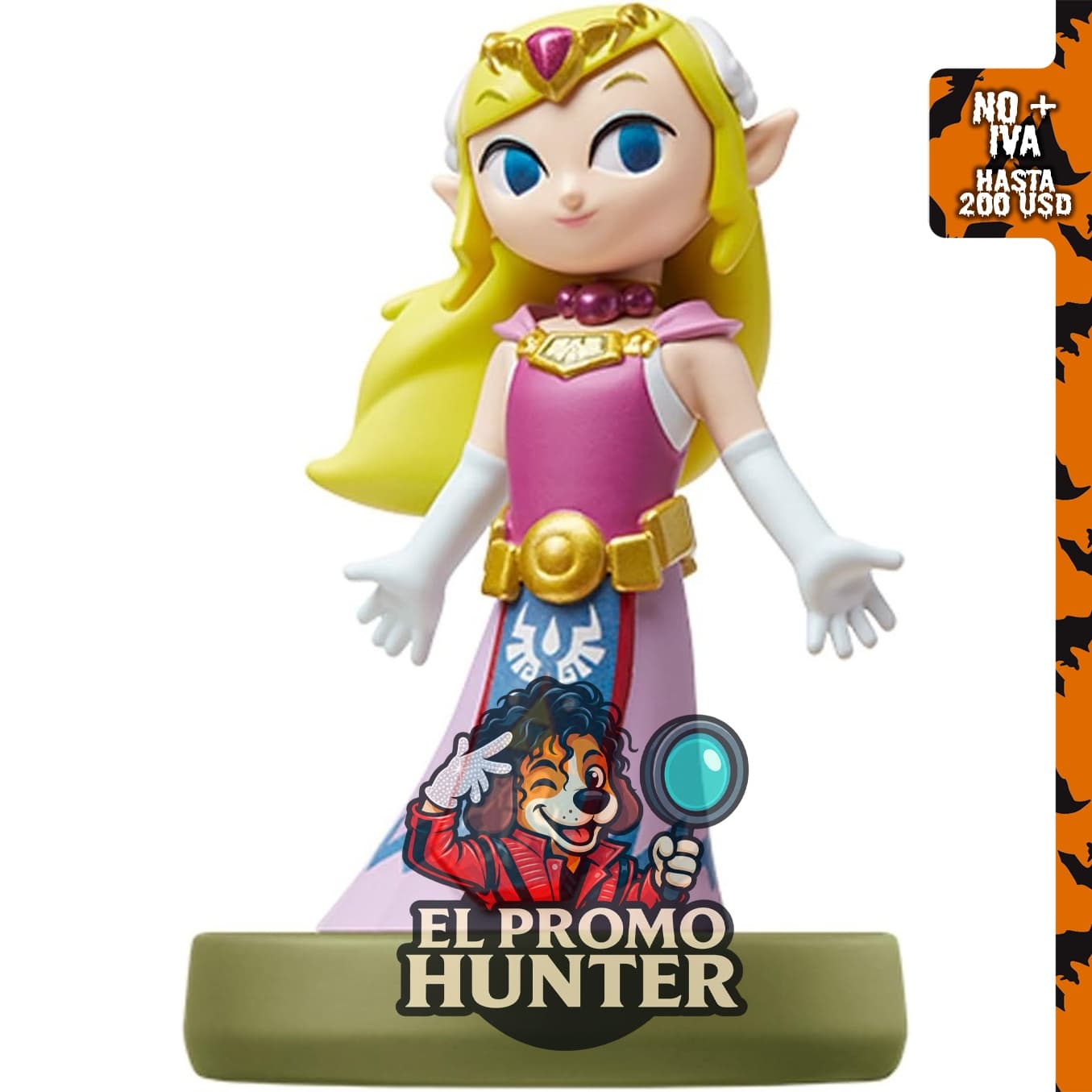 Figura de juego interactivo Zelda Amiibo - Wind Waker Edition.