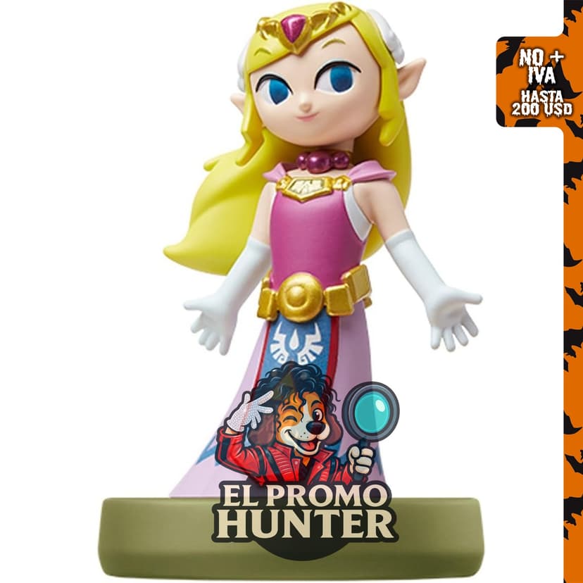 Figura de juego interactivo Zelda Amiibo - Wind Waker Edition.