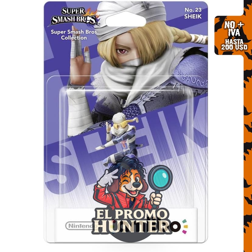 amiibo Smash Sheik, figura interactiva para juegos de Nintendo.