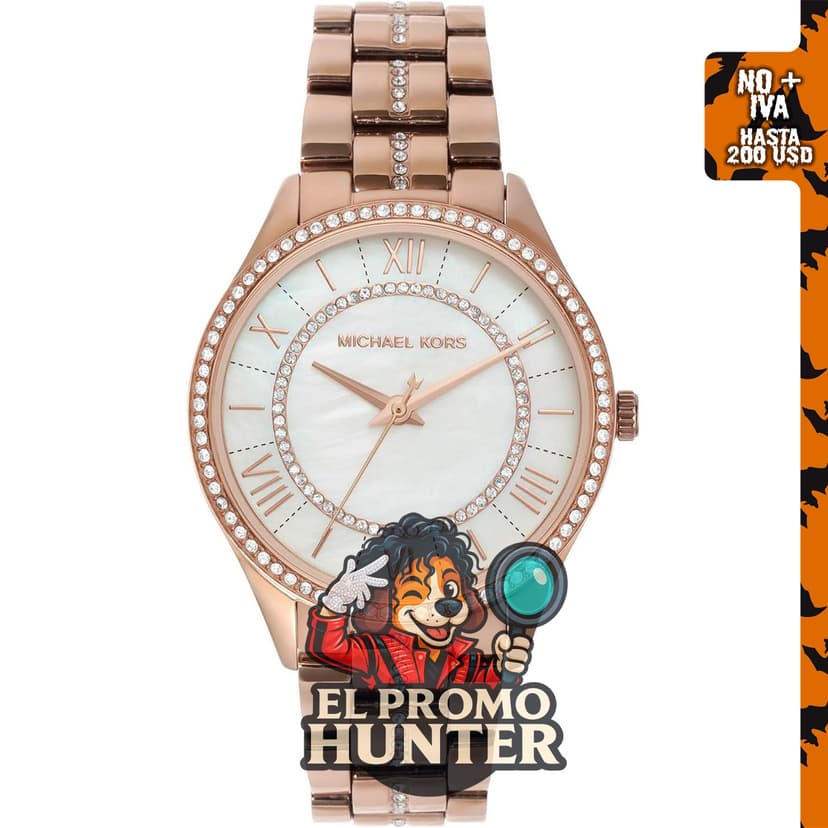 Michael Kors Lauryn Reloj de Pulsera de Acero Inoxidable para Mujeres.