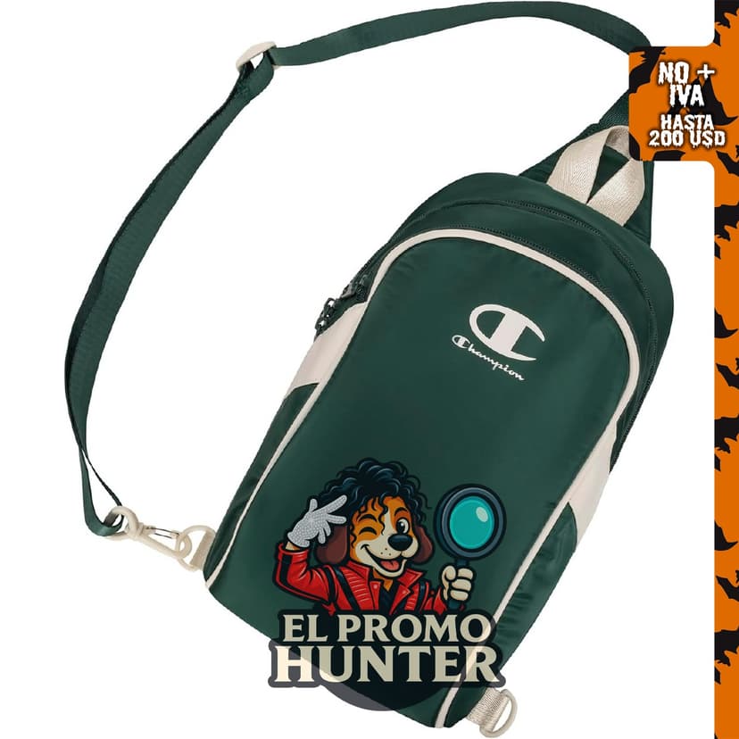 Champion Oracle bolso bandolera convertible con correa ajustable, color verde Forest Peak, talla única.