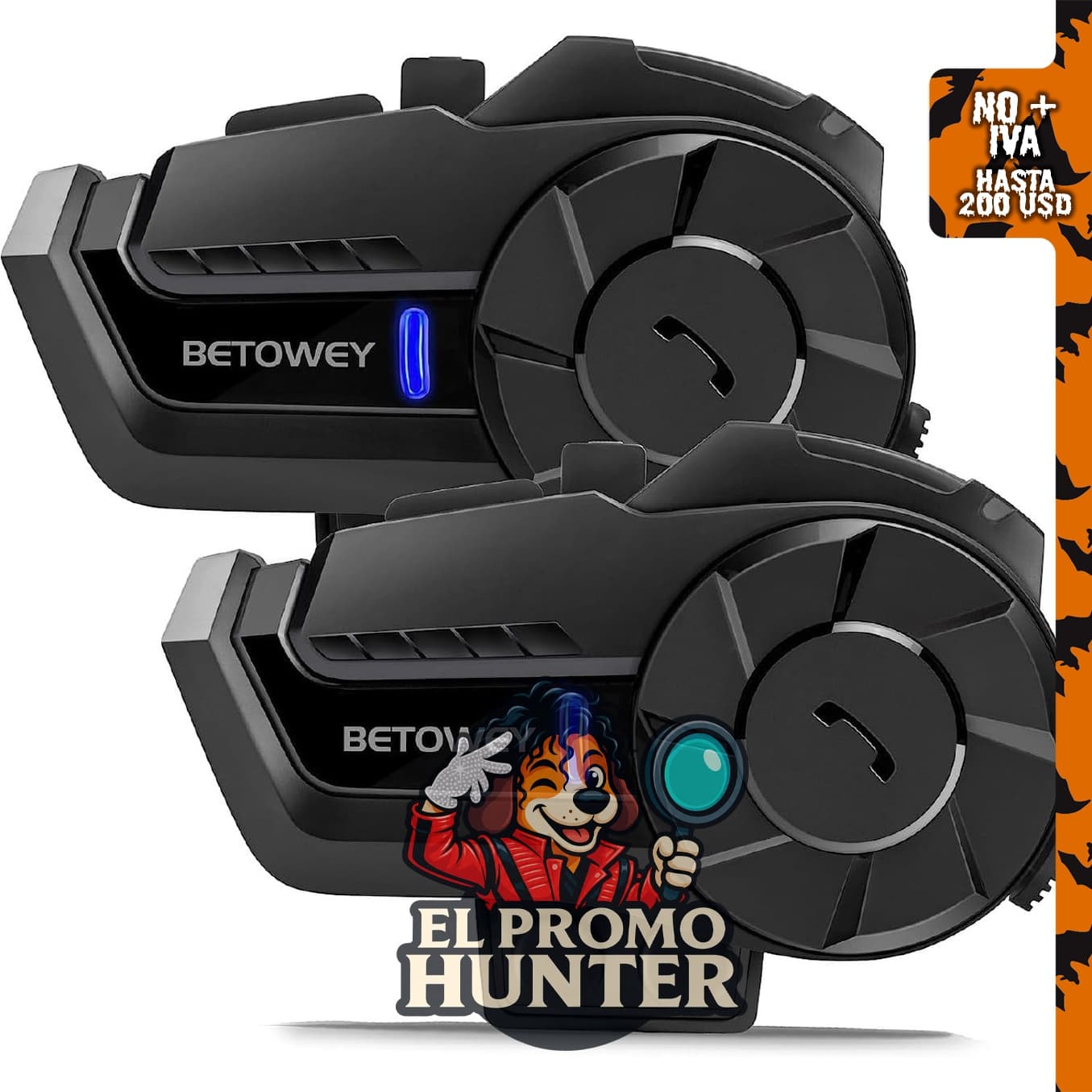 Sistema de comunicación de casco B2X con auriculares Bluetooth, intercomunicador para motocicletas, paquete de 2.