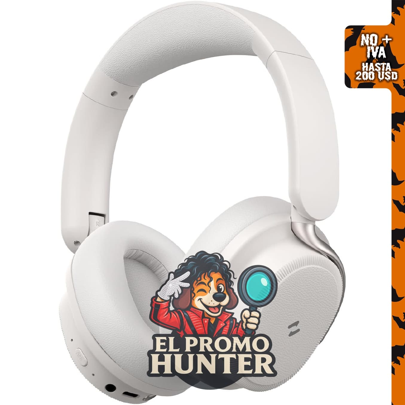 Havit Auriculares inalámbricos Bluetooth con cancelación de ruido, plegables y tiempo de reproducción de 132 horas.