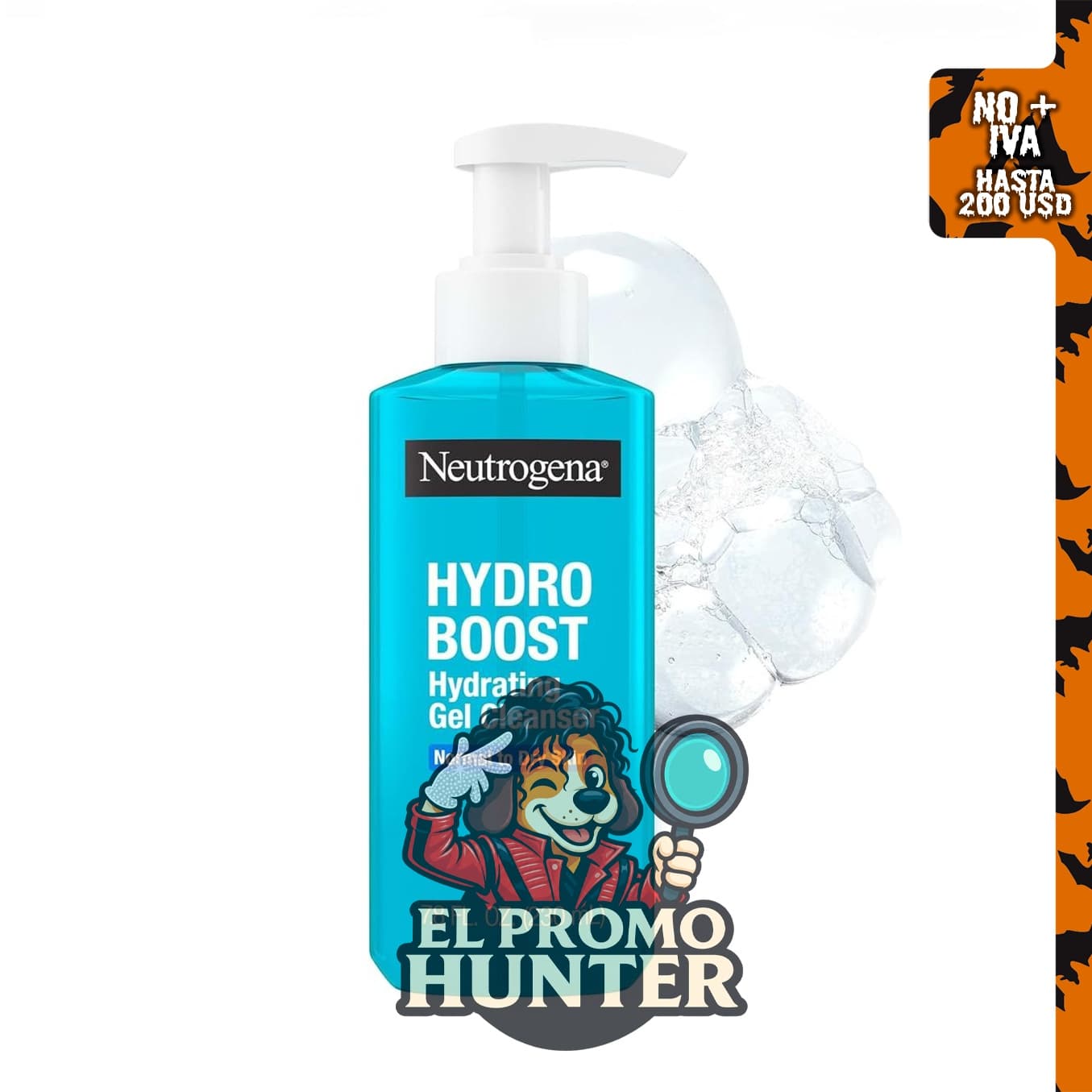 Neutrogena Hydro Boost Limpiador Hidratante y Desmaquillante, 230 ml