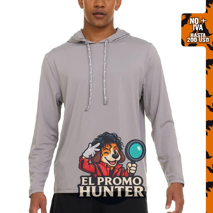 Camiseta de manga larga Champion para hombre, protección UPF 50+.