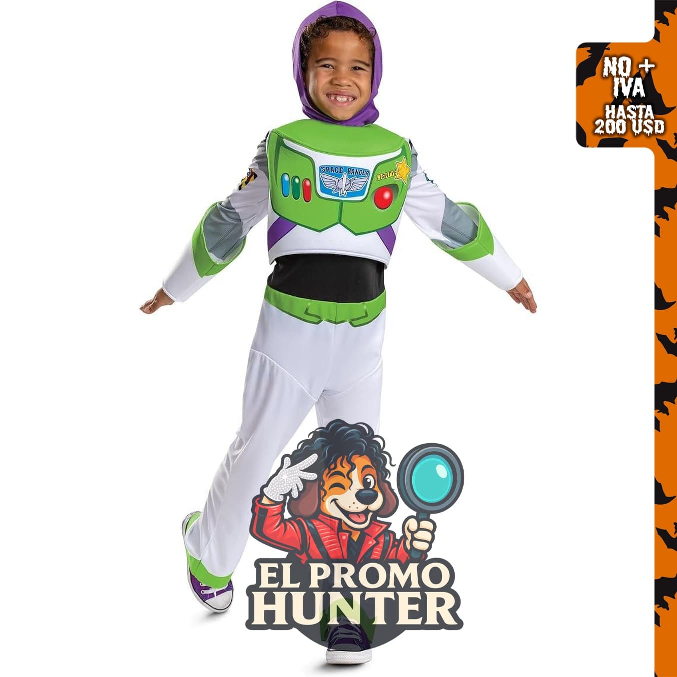 Disfraz oficial de Buzz Lightyear de Disney para niños, de Toy Story 5.
