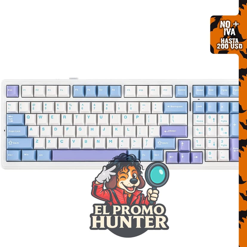 EPOMAKER x Aula F99 Teclado mecánico inalámbrico con junta intercambiable.